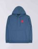 Edwin Japanse zon Hoodie Zweet Bering Sea Garment gewassen i029285 , Blauw, Heren online kopen