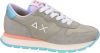SUN68 Ally Solid suède sneakers taupe/multi online kopen
